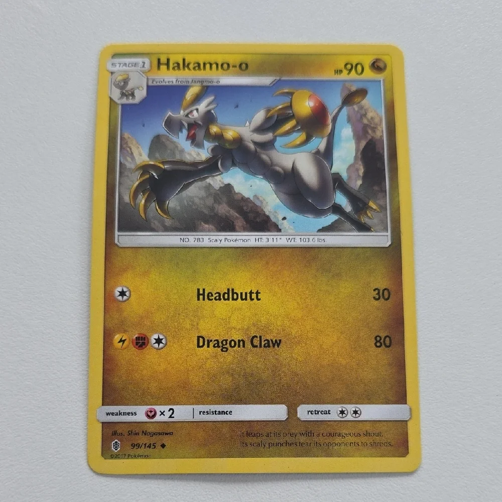 Pokemon Hakamo-o And Jangmo-o Trading Card Set